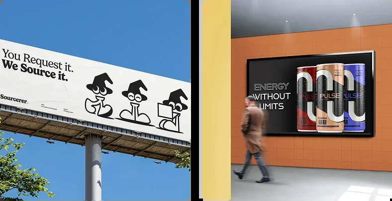 Outdoor billboard and digital ad campaign