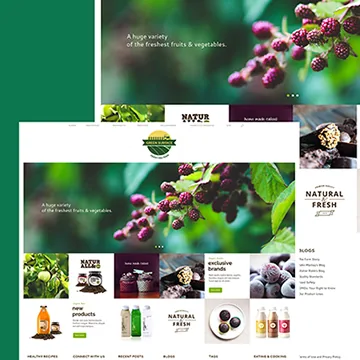 Organic grocery store website