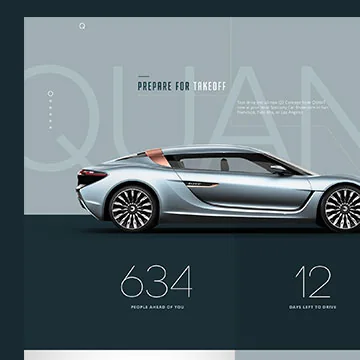 Quant EV concept car website