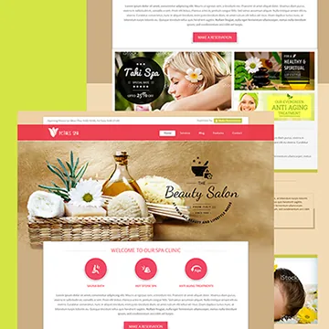Spa and beauty salon website