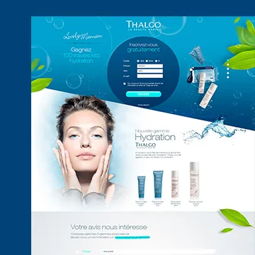 Thalgo beauty landing page