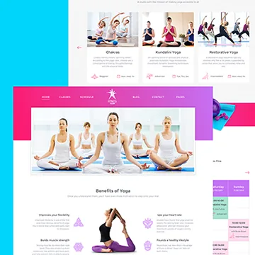 Yoga studio website